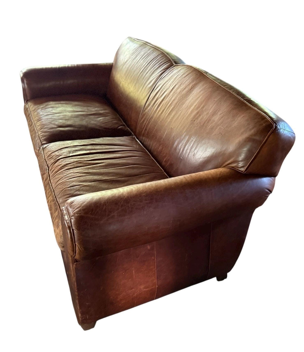 Mitchell Gold — Leather Sofa