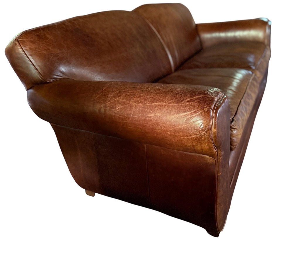 Mitchell Gold — Leather Sofa