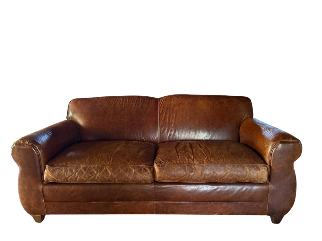 Mitchell Gold — Leather Sofa