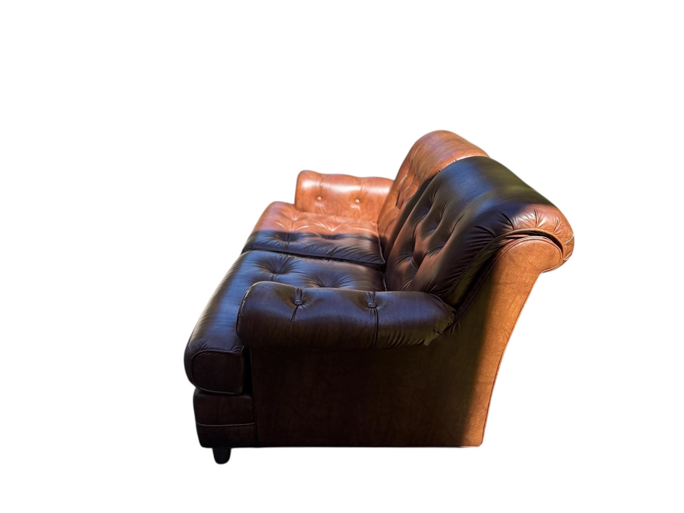Leather Sofa — Ralph Lauren Style