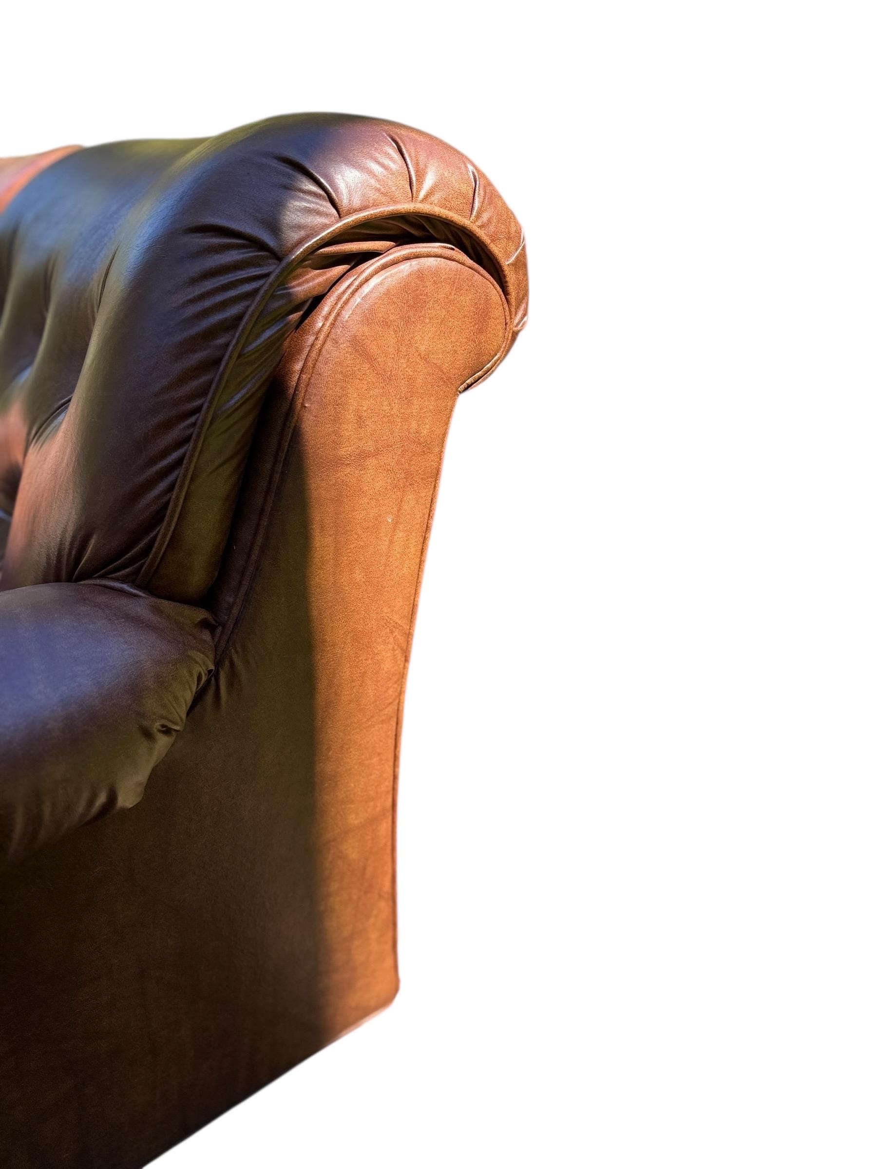 Leather Sofa — Ralph Lauren Style