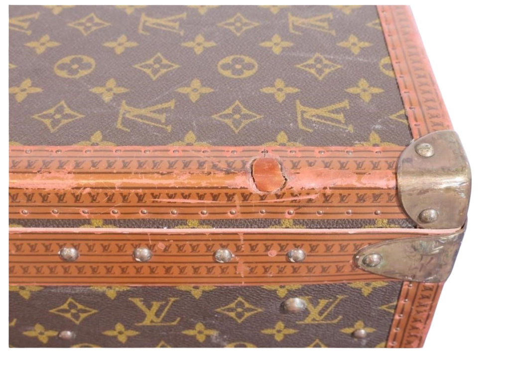 Vintage Louis Vuitton Alzer 80 Monogram Leather Trunk Suitcase Louis Vuitton