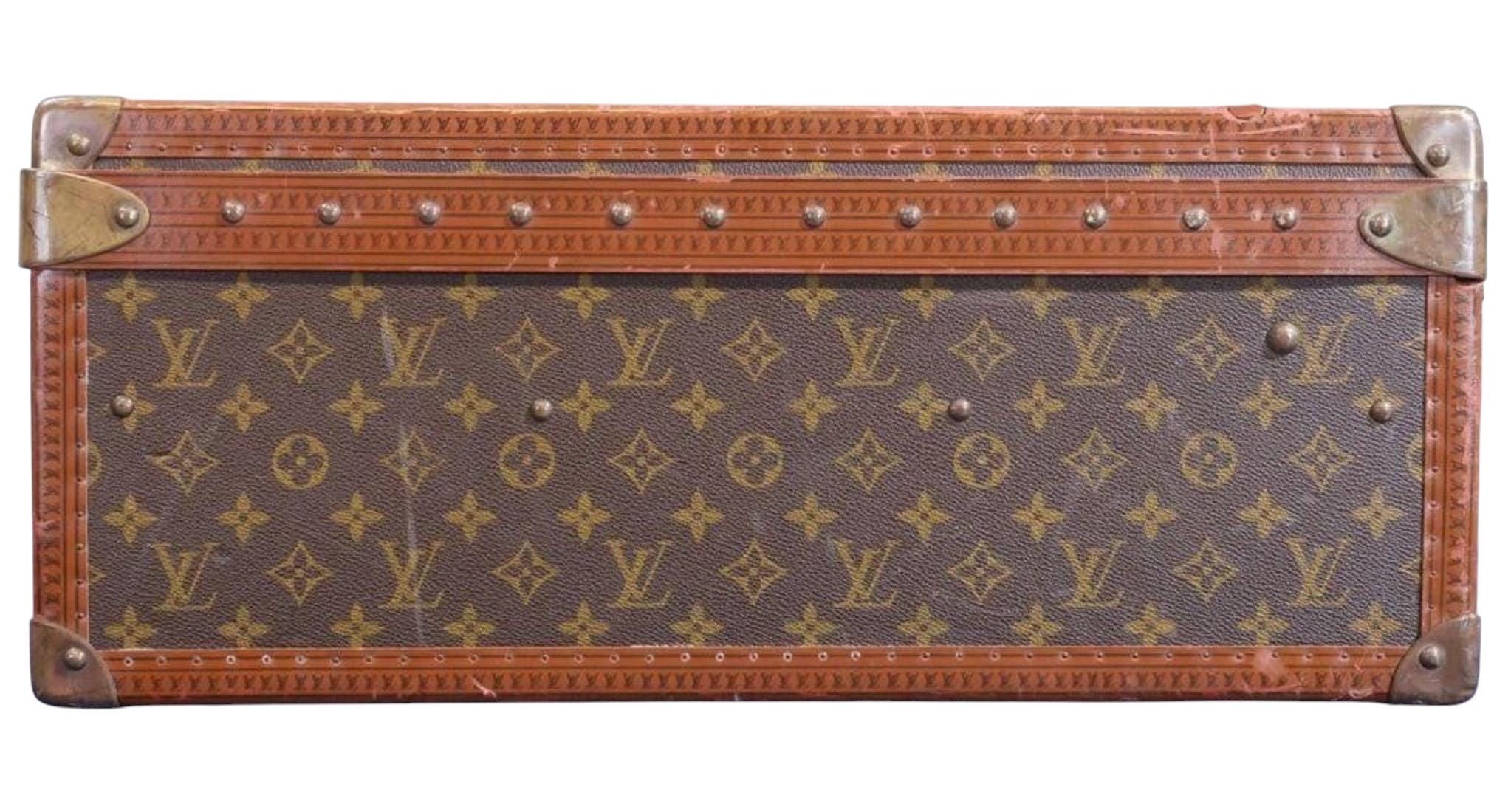 Vintage Louis Vuitton Alzer 80 Monogram Leather Trunk Suitcase Louis Vuitton