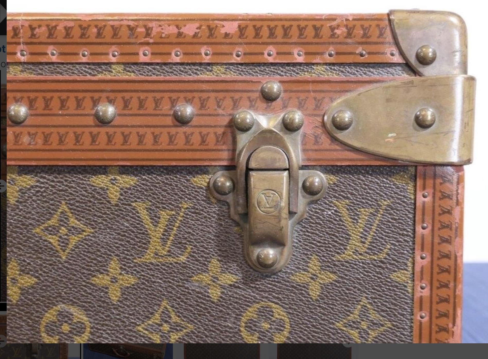 Vintage Louis Vuitton Alzer 80 Monogram Leather Trunk Suitcase Louis Vuitton