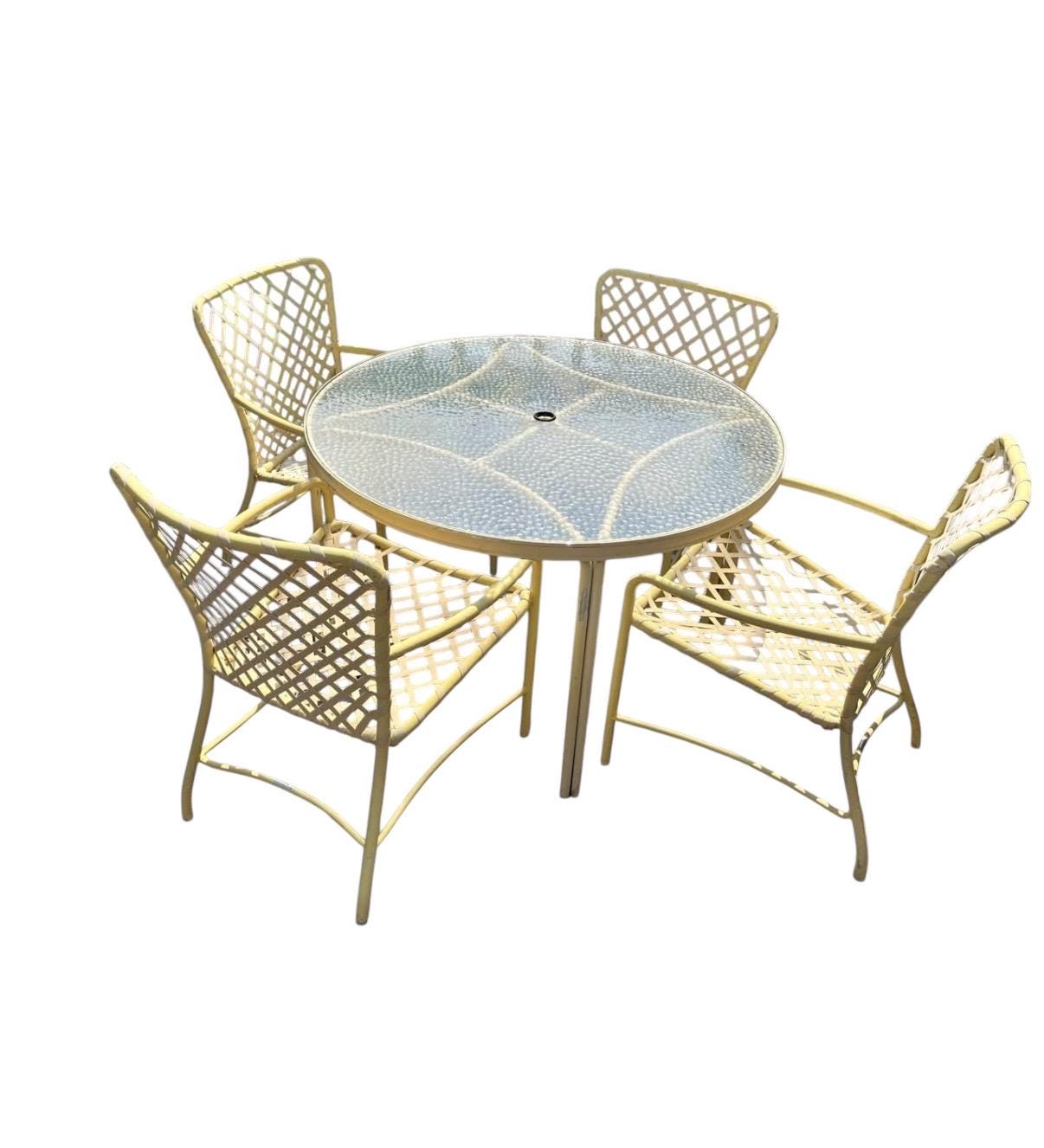 Brown Jordan Tamiami — Dining Set, 4 Person