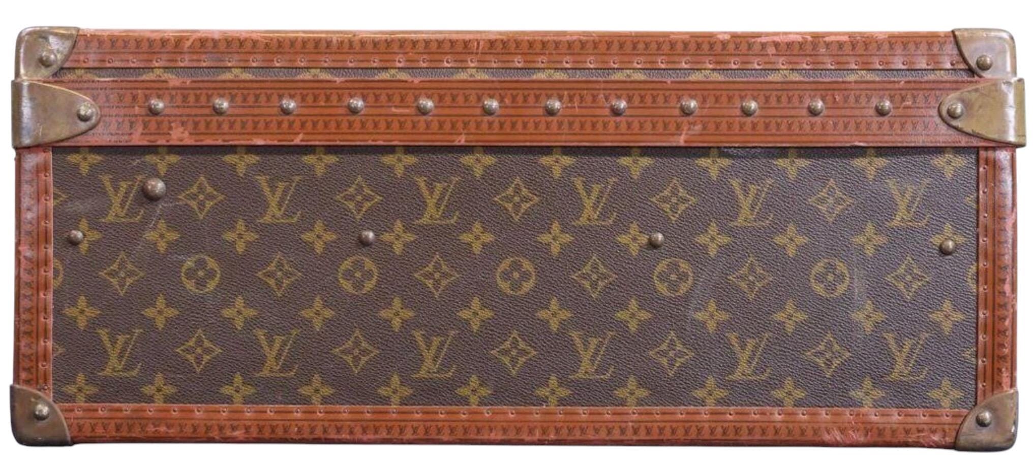 Vintage Louis Vuitton Alzer 80 Monogram Leather Trunk Suitcase Louis Vuitton