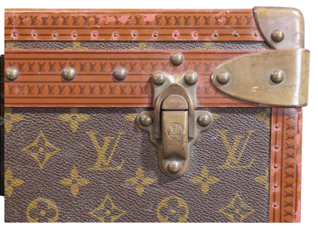 Vintage Louis Vuitton Alzer 80 Monogram Leather Trunk Suitcase Louis Vuitton