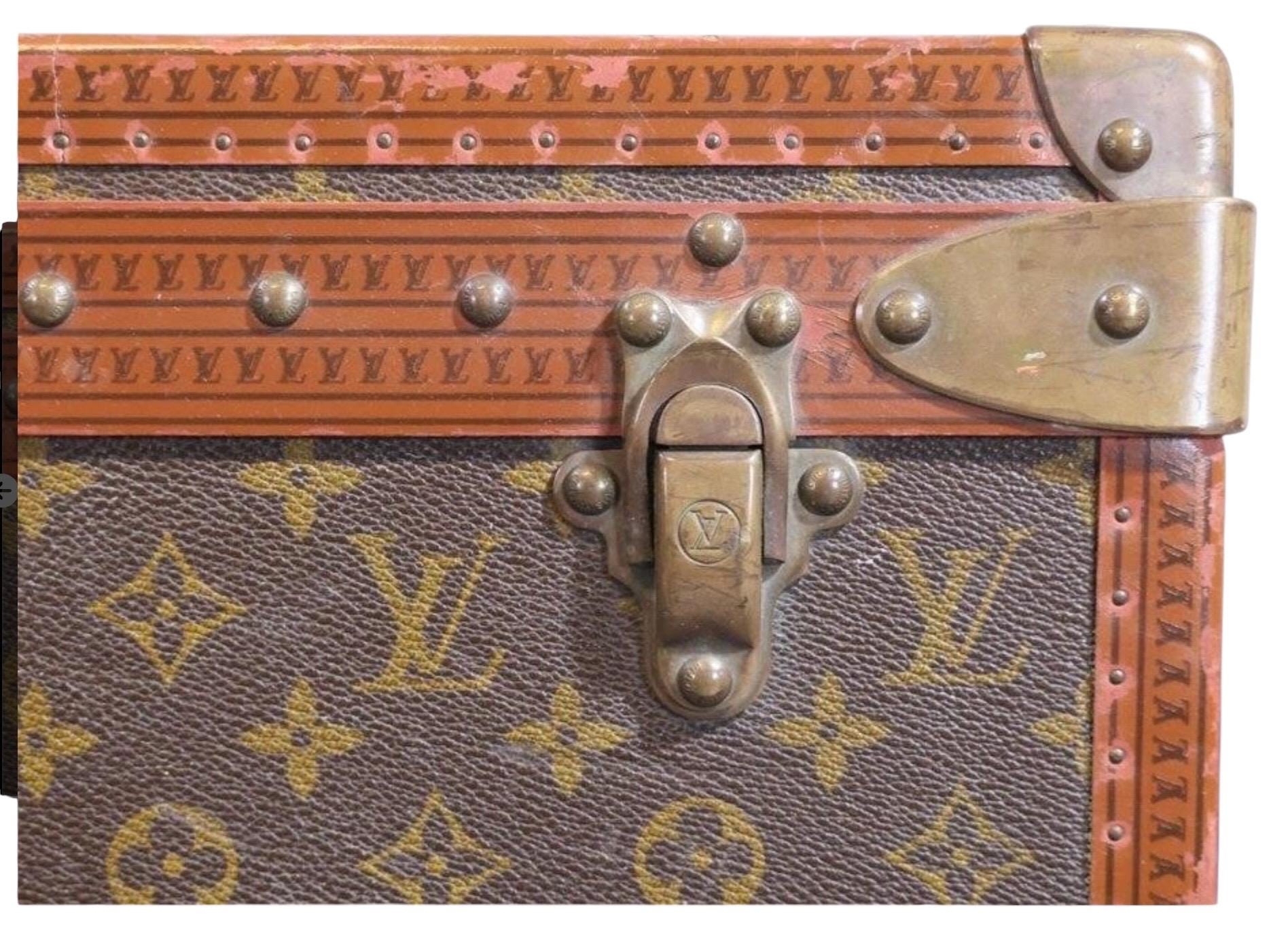 Vintage Louis Vuitton Alzer 80 Monogram Leather Trunk Suitcase Louis Vuitton