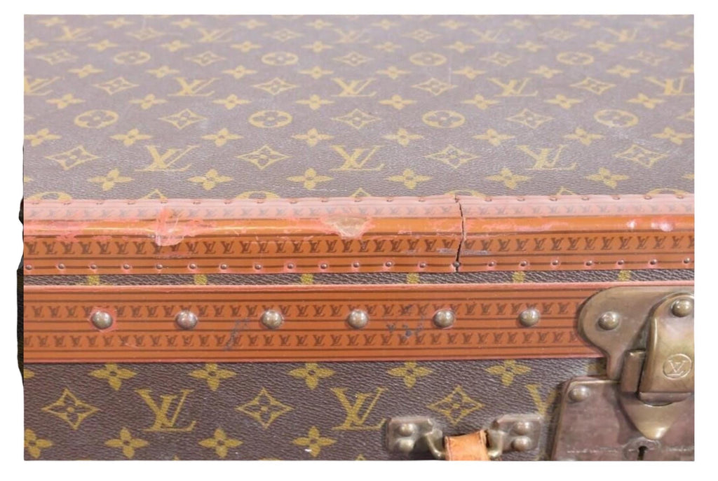 Vintage Louis Vuitton Alzer 80 Monogram Leather Trunk Suitcase Louis Vuitton