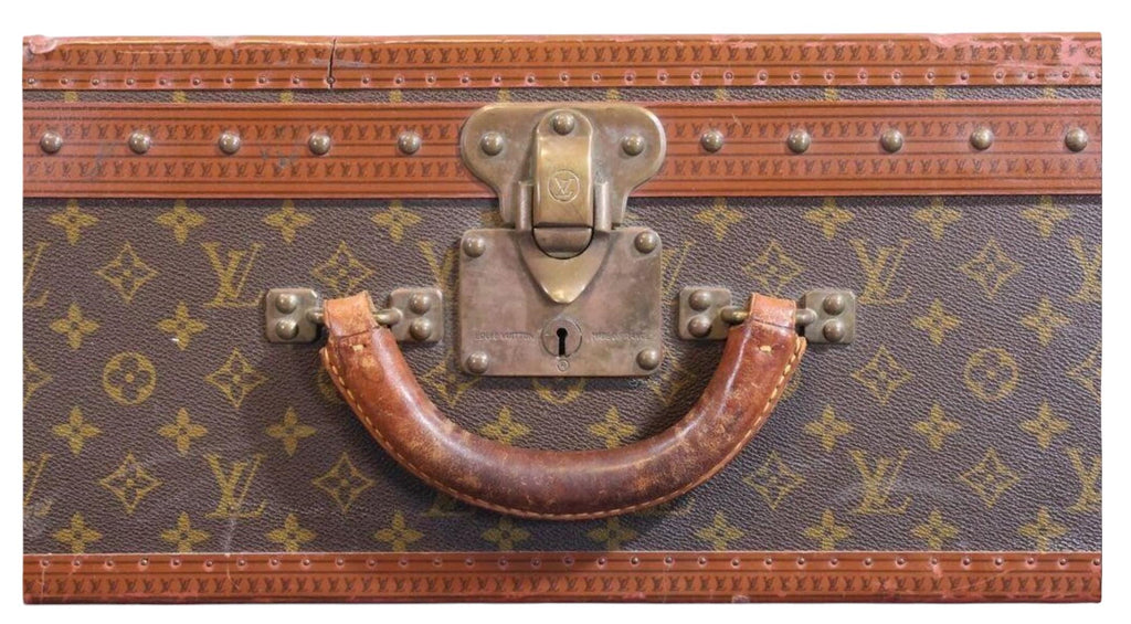 Vintage Louis Vuitton Alzer 80 Monogram Leather Trunk Suitcase Louis Vuitton