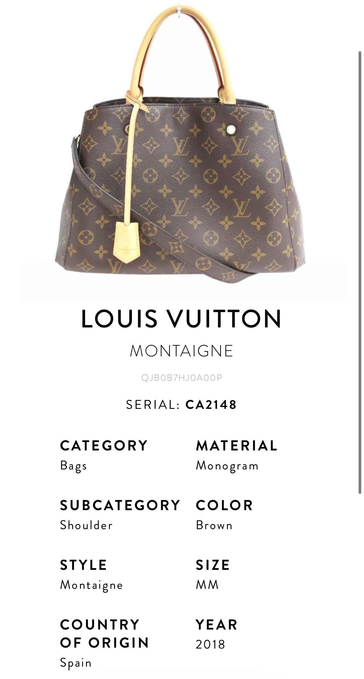 Louis Vuitton — Montaigne MM Bag
