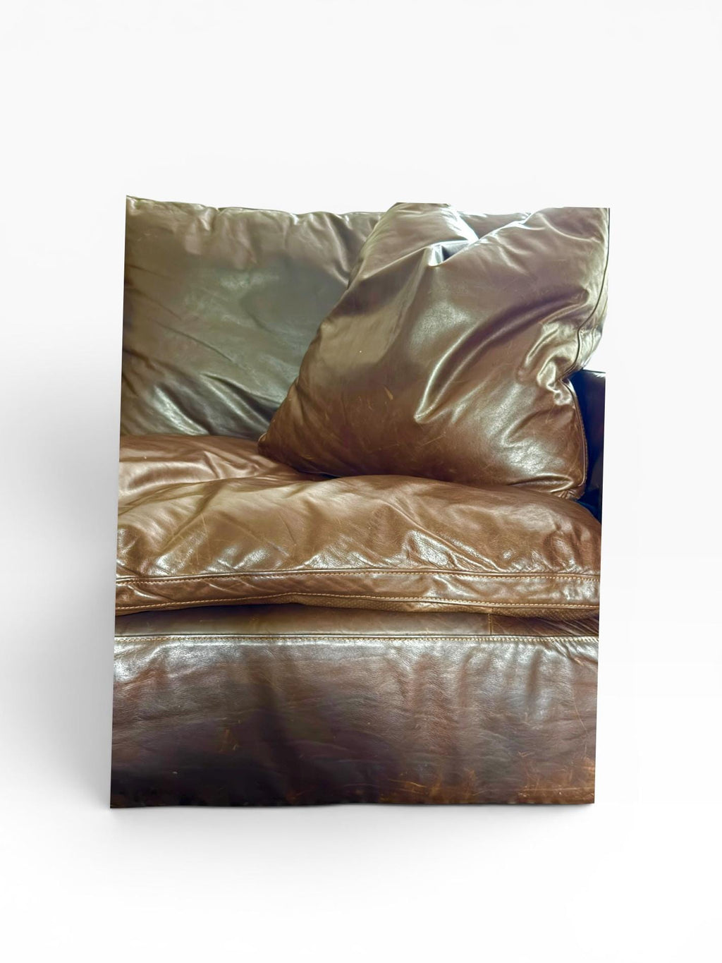 Restoration Hardware Cloud Luxe Brown Leather Modular Sectional Sofa 5-Piece