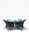 Brown Jordan Tamiami Green Dining Set 4 Person Patio Dining Set Brown Jordan Tamiami