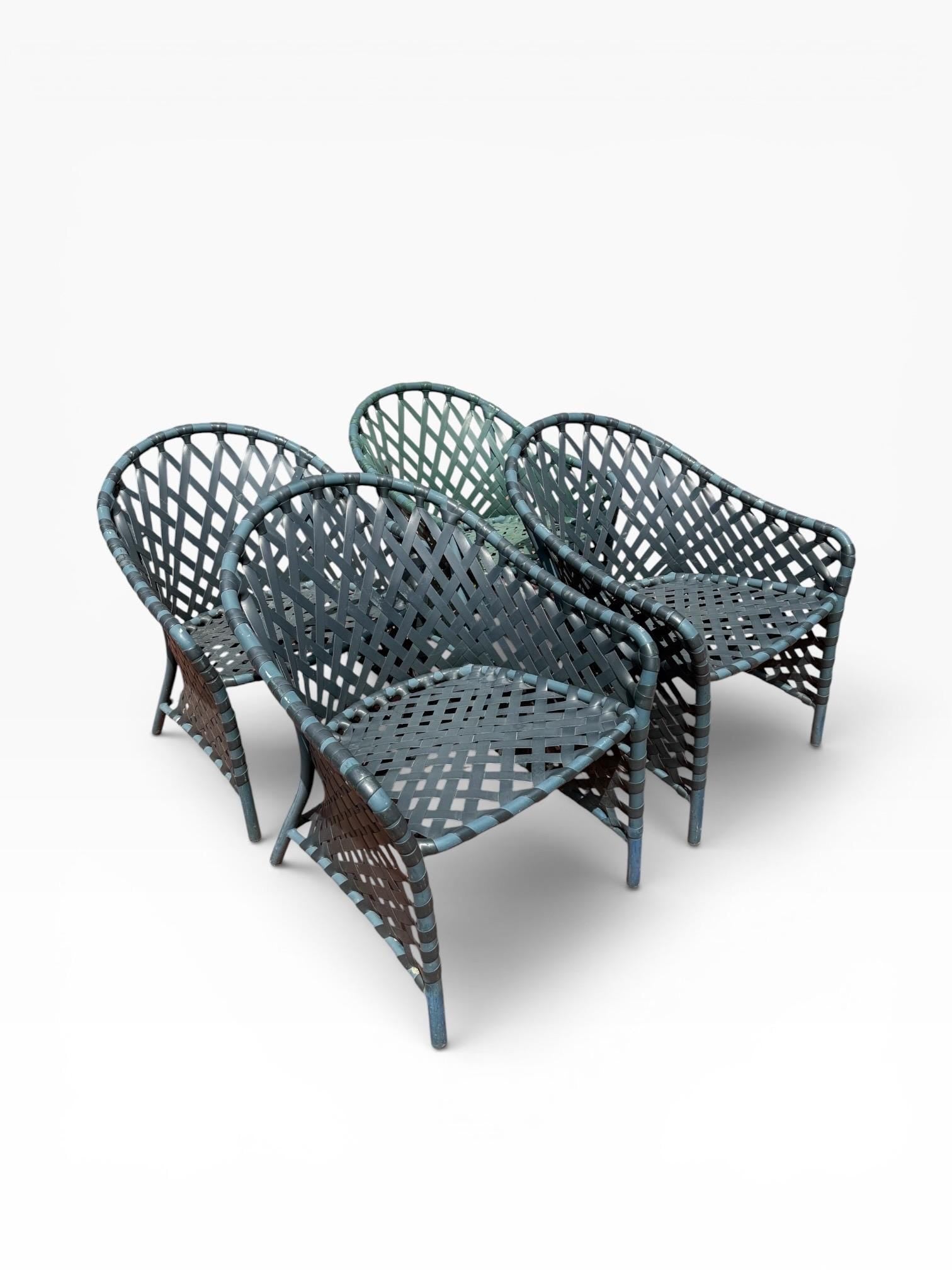 Brown Jordan Tamiami Green Dining Set 4 Person Patio Dining Set Brown Jordan Tamiami