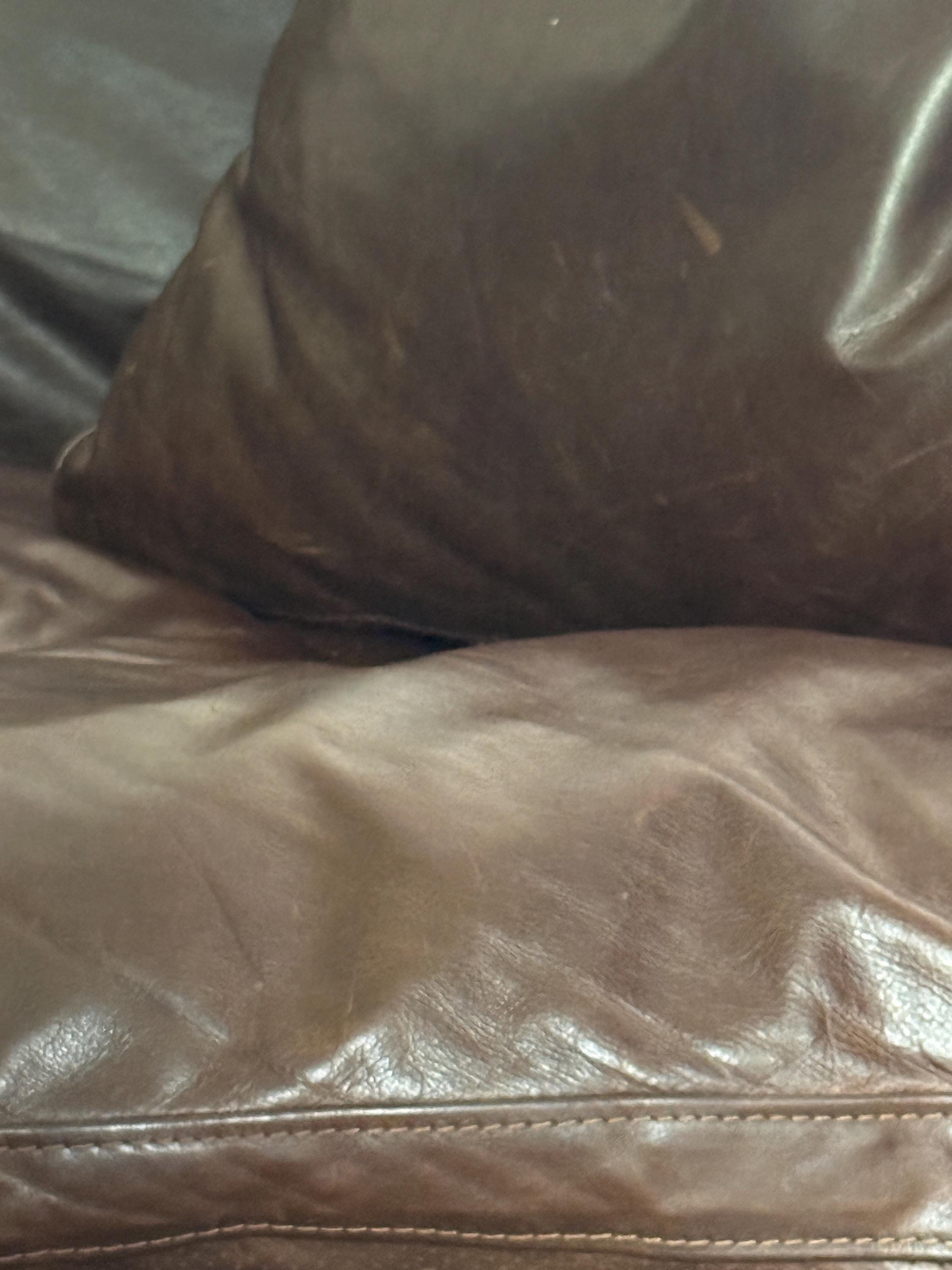Restoration Hardware Cloud Luxe Brown Leather Modular Sectional Sofa 5-Piece
